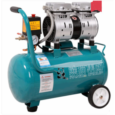 熊猫无油静音空压机高压冲气泵木工空喷漆气压缩机750-30L 小型打气泵220V .